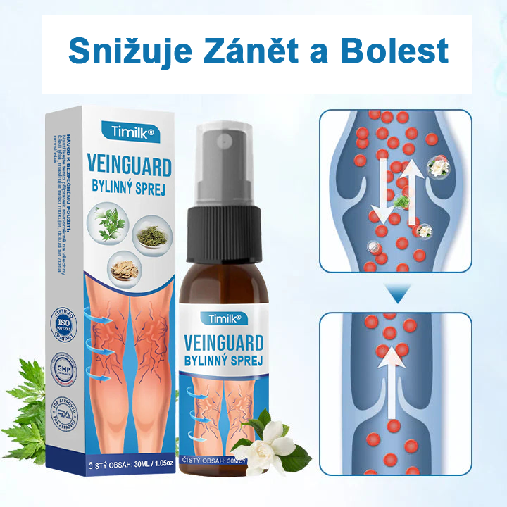 Timnilk® VeinGuard bylinný sprej – ✅ Klinicky prokázáno, že odstraní křečové žíly za pouhých 7 dní!