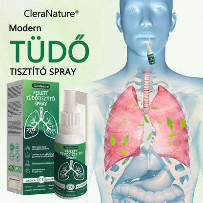 CleraNaure®Advanced Tüdőtisztító Spray -✅ Támogatja a tüdő, a hörgők és az arcüregek egészségét, segíti a légzőrendszer egészségét és megkönnyíti a légzést.