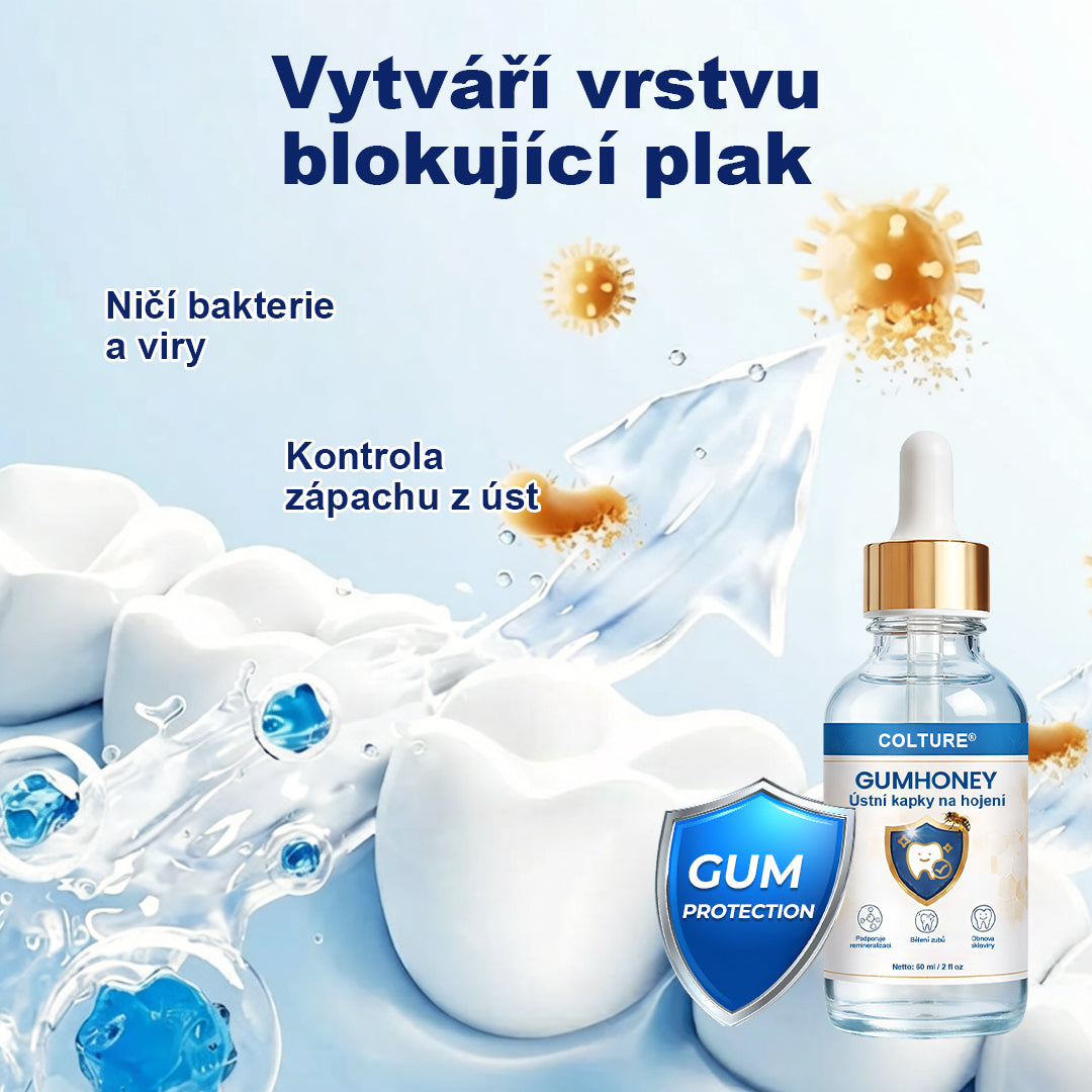 COLTURE® GumHoney kapky na regeneraci ústní dutiny