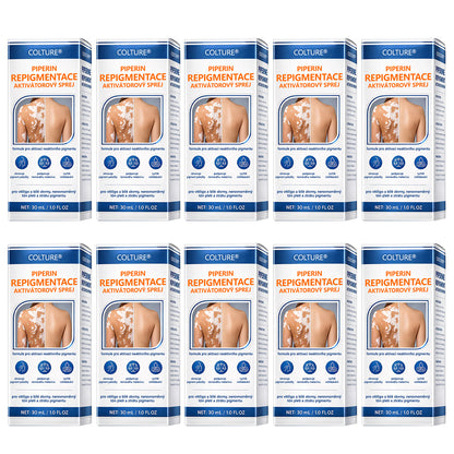 COLTURE® Piperine Repigment Aktivátor Sprej | Pro reaktivaci spících pigmentových buněk a obnovení přirozené barvy pleti.