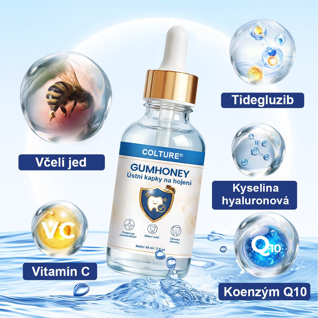 COLTURE® GumHoney kapky na regeneraci ústní dutiny