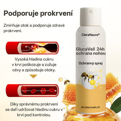 CleraNaure® GlucaVeil 24H sprej na nohy
