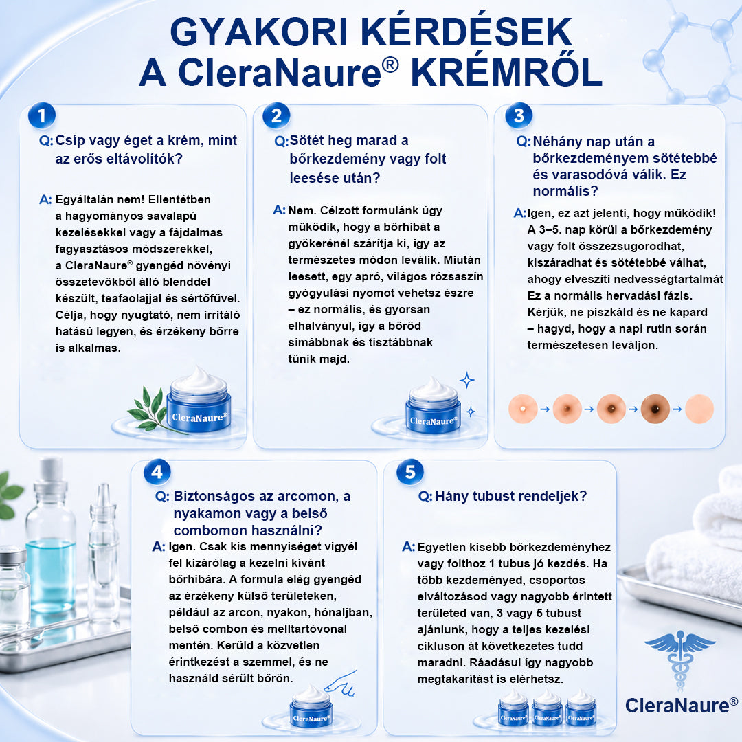 CleraNaure® Bőr Egyenetlenség Finomító Krém｜Segít a zavaró bőrkiemelkedések, anyajegyek és pigmentfoltok kezelésében, kíméletes otthoni bőrápoló krém🌿