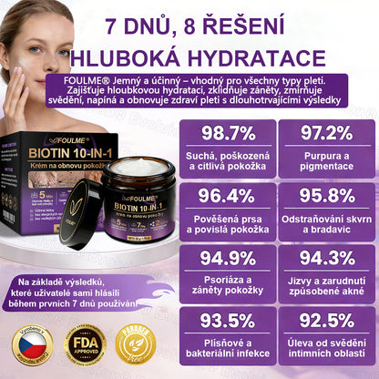 ✅Vyrobeno a dodáno z České republiky ✨⚡ FOULME® Biotin 10-v-1 krém na obnovu pokožky