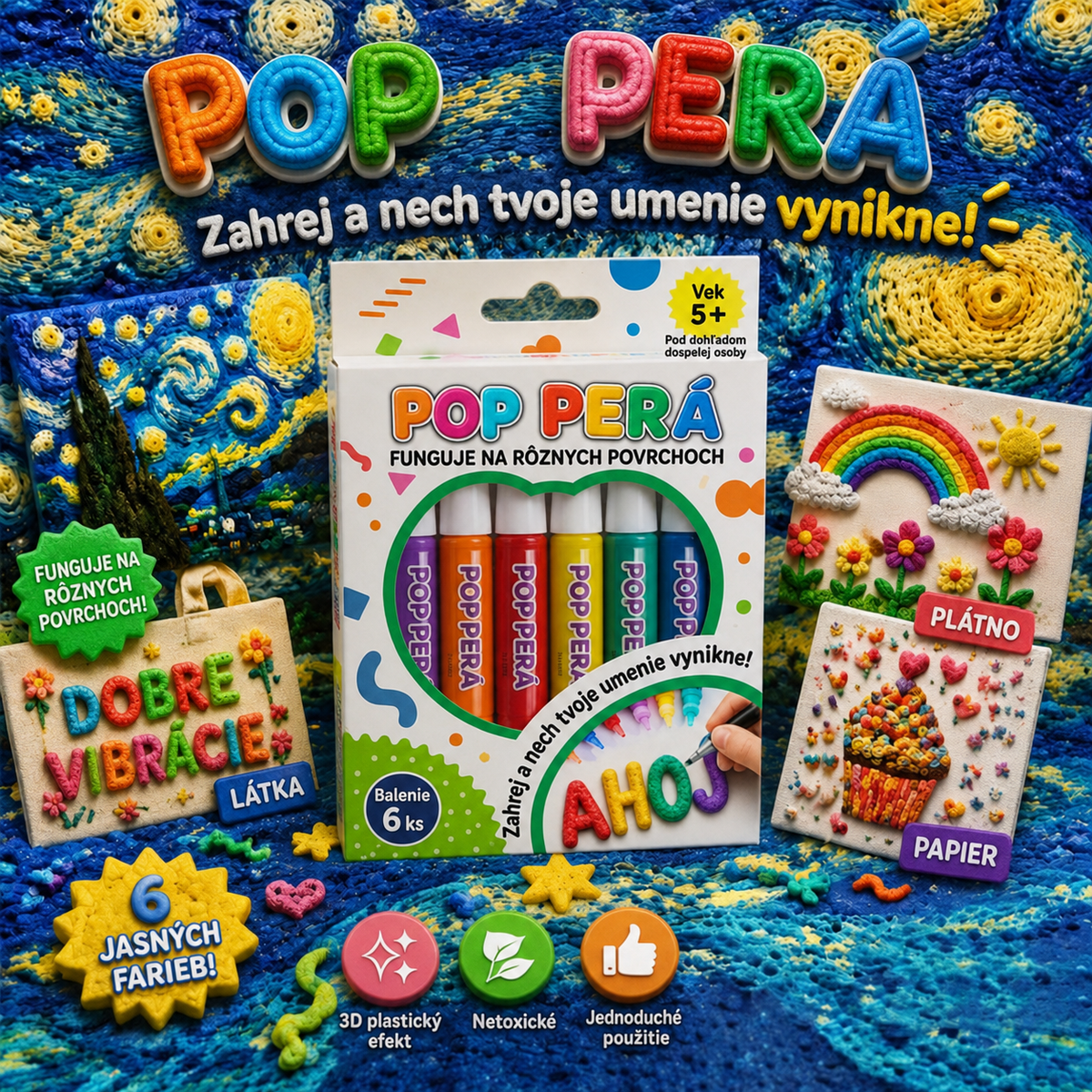 CleraNaure® 3D domborműves toll – változtassa a lapos rajzokat tapintható 3D művészetté 💖