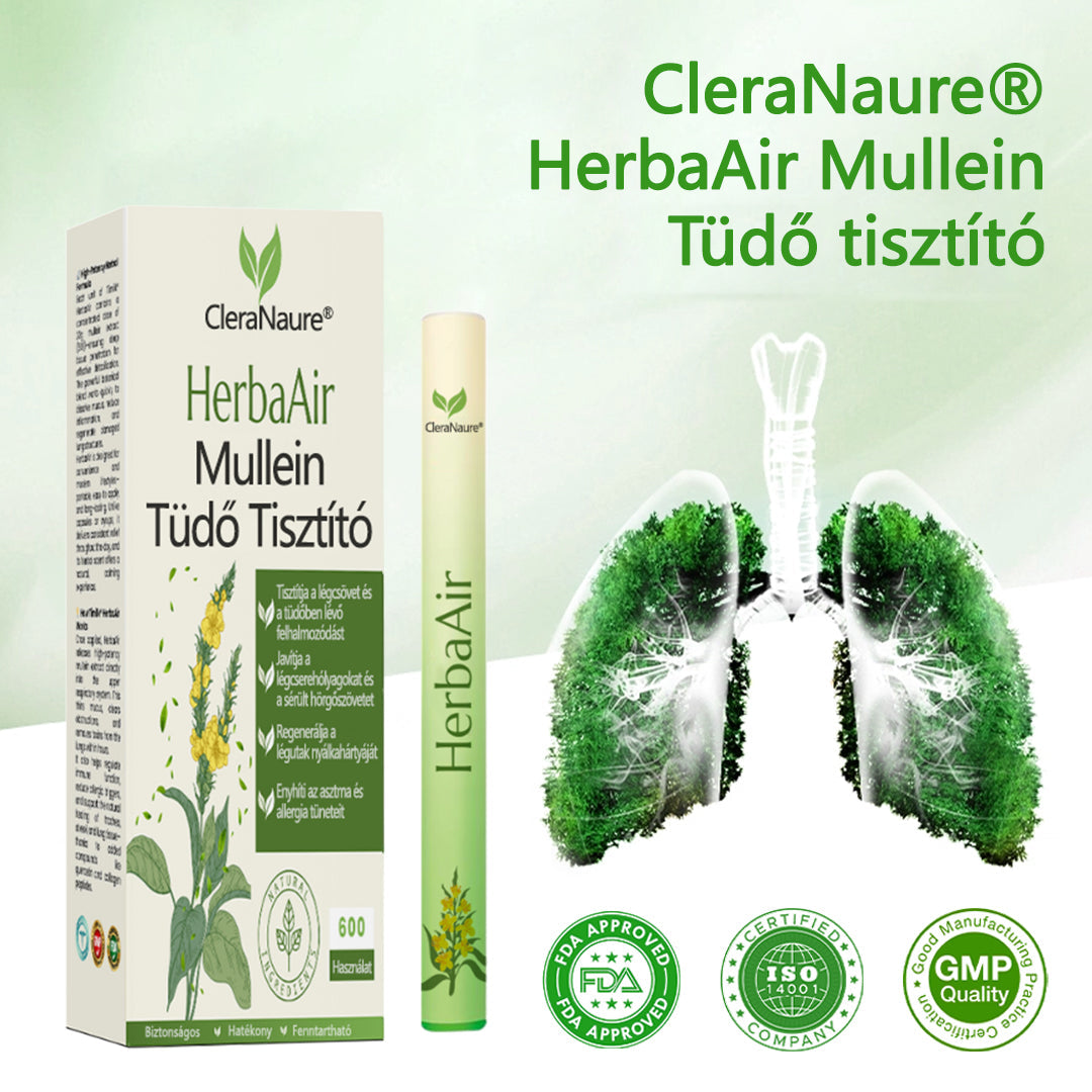 Hivatalos márkabolt✅CleraNaure® HerbaAir Mullein Tüdőtisztító💎