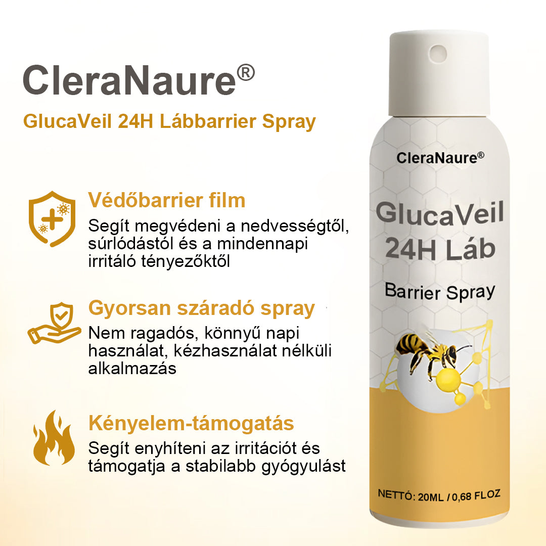 CleraNaure® GlucaVeil 24H Lábvédő Spray