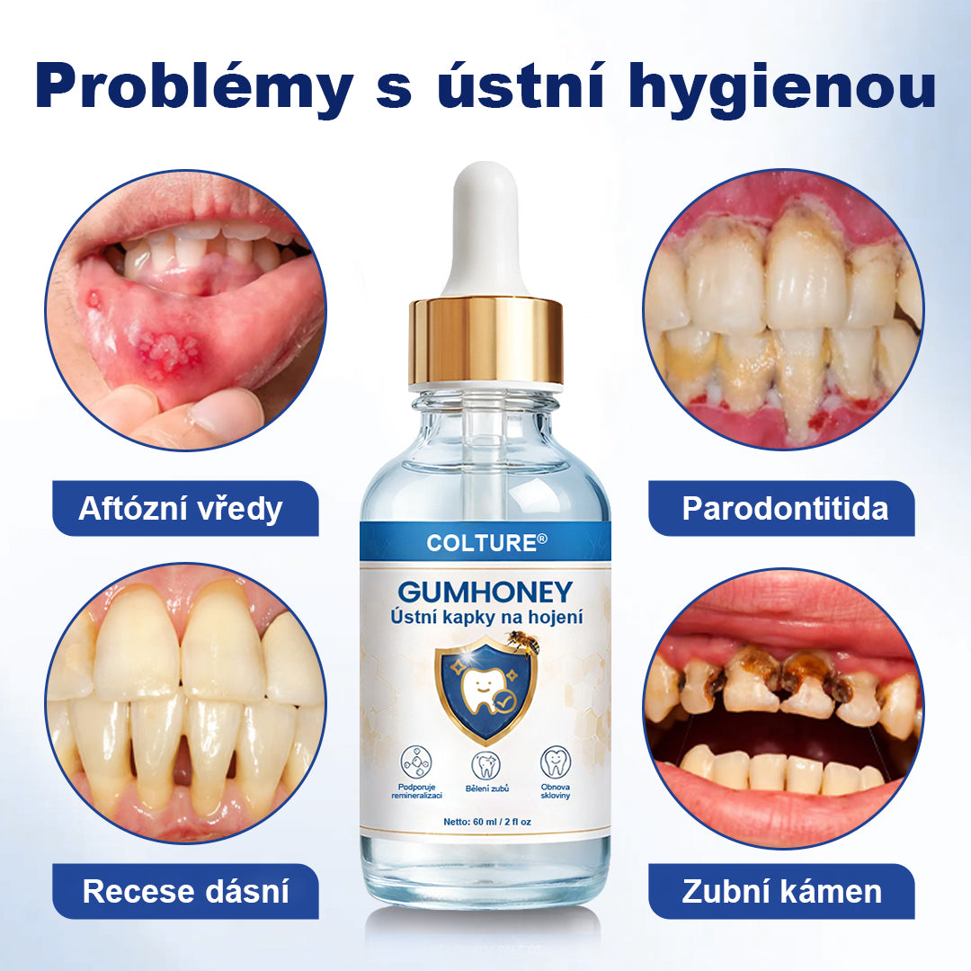 COLTURE® GumHoney kapky na regeneraci ústní dutiny