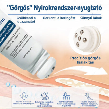 CleraNature® Roll-On Pump Krém a Nyirokdrainázáshoz és Duzzanat Enyhítéséhez