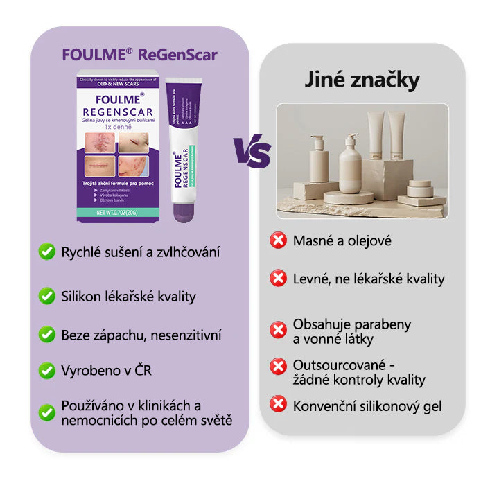 FOULME® ReGenScar – Regenerační gel na jizvy s kmenovými buňkami