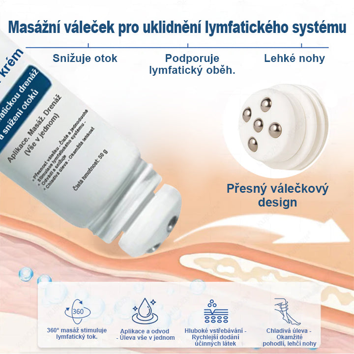 CleraNaure® Roll-on krém pro lymfatickou drenáž a úlevu od otoků✨