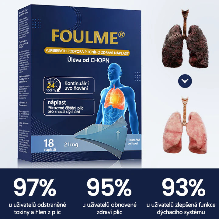 Náplast Timilk® PureBreath na podporu plic