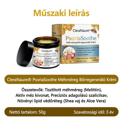 CleraNaure® PsoriaSoothe Méhméreg Bőrregeneráló Krém