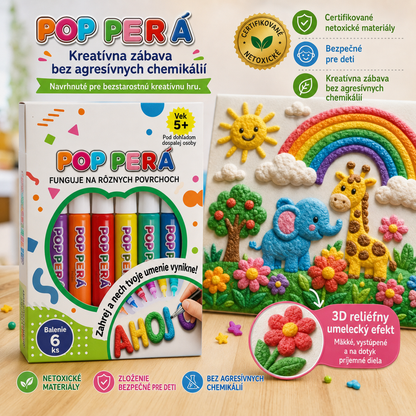 CleraNaure® 3D domborműves toll – változtassa a lapos rajzokat tapintható 3D művészetté 💖