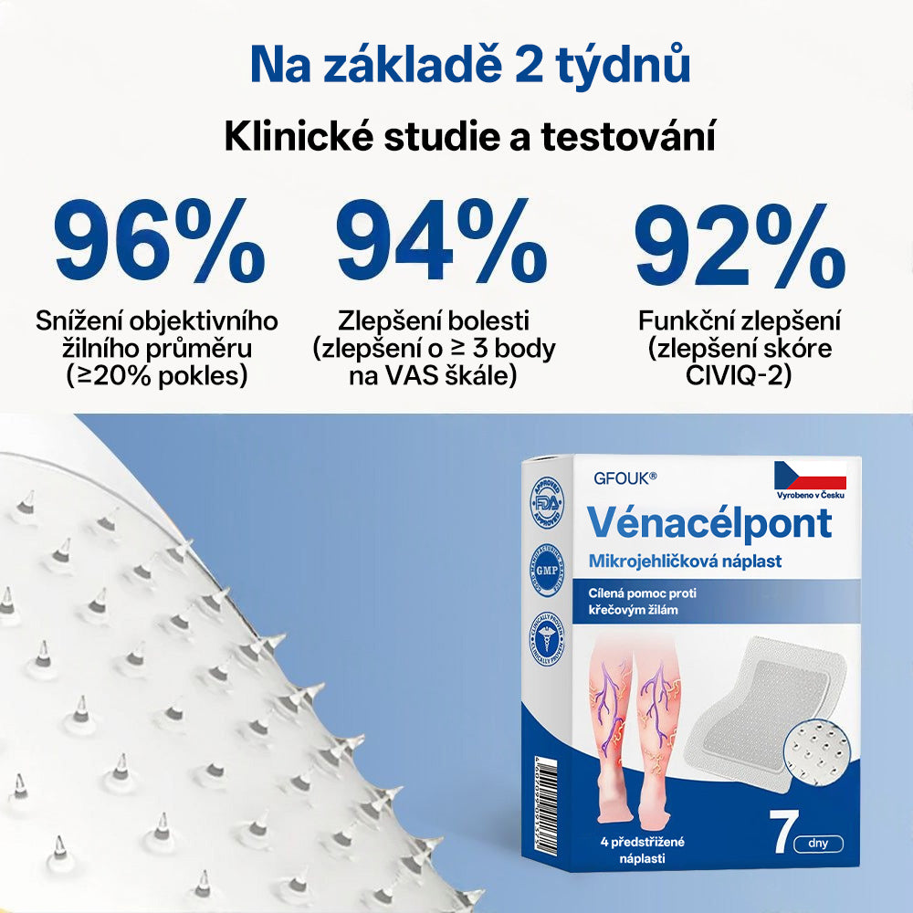 🇨🇿 💧✅GFOUK® VeinTarget Microneedle Patch |⚡ Okamžitá úleva, dlouhodobé výsledky🌱🛌