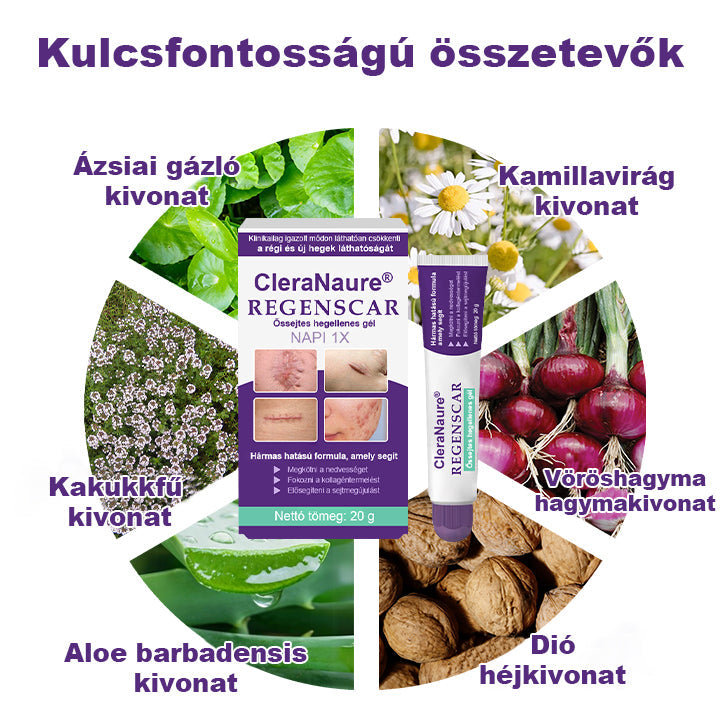 CleraNaure® ReGenScar Őssejt Hegeket Helyreállító Gél