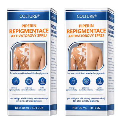COLTURE® Piperine Repigment Aktivátor Sprej | Pro reaktivaci spících pigmentových buněk a obnovení přirozené barvy pleti.