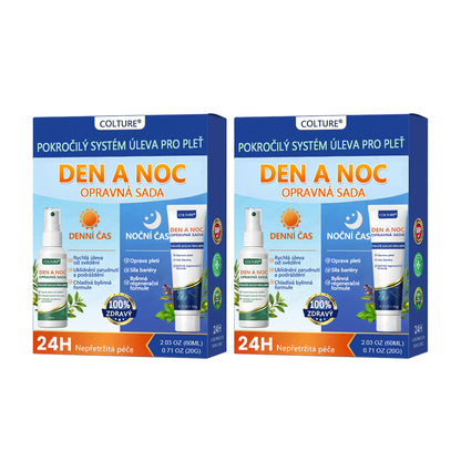 COLTURE® Systém pro denní a noční péči o ekzémy – dvojbalení bez steroidů pro úlevu od intenzivního svědění, zarudnutí a porušené pokožky (akční nabídka)
