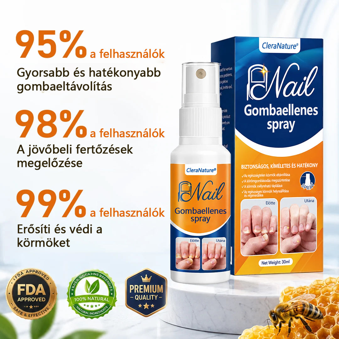 CleraNaure® körömgomba‑könnyítő spray