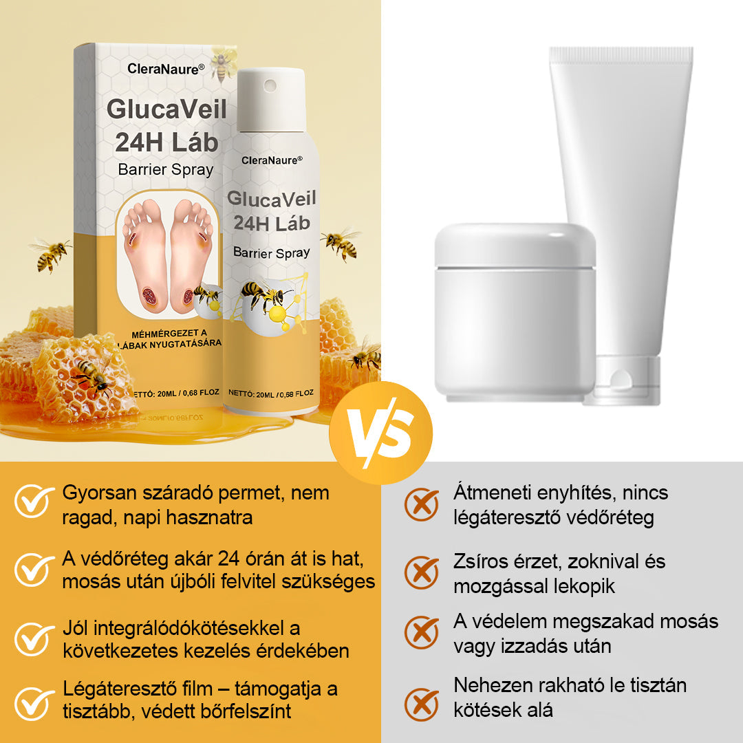 CleraNaure® GlucaVeil 24H Lábvédő Spray