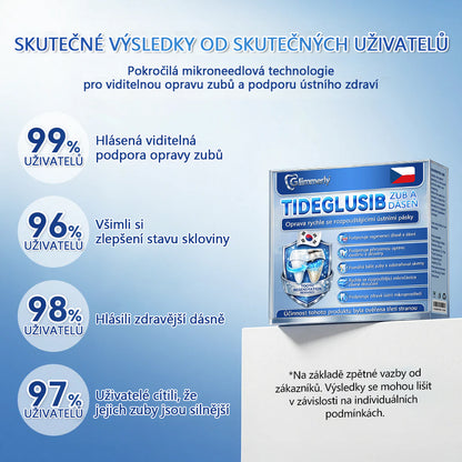 Glimmerly® Tideglusib – rychle se rozpouštějící ústní proužky pro regeneraci zubů a dásní