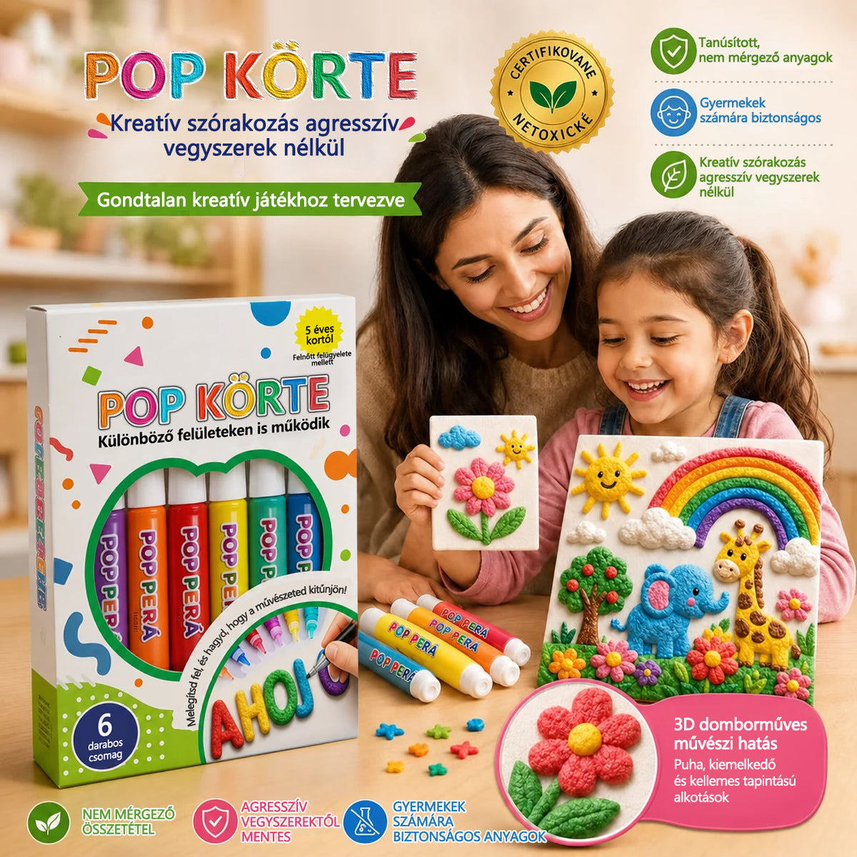 CleraNaure® 3D domborműves toll – változtassa a lapos rajzokat tapintható 3D művészetté 💖