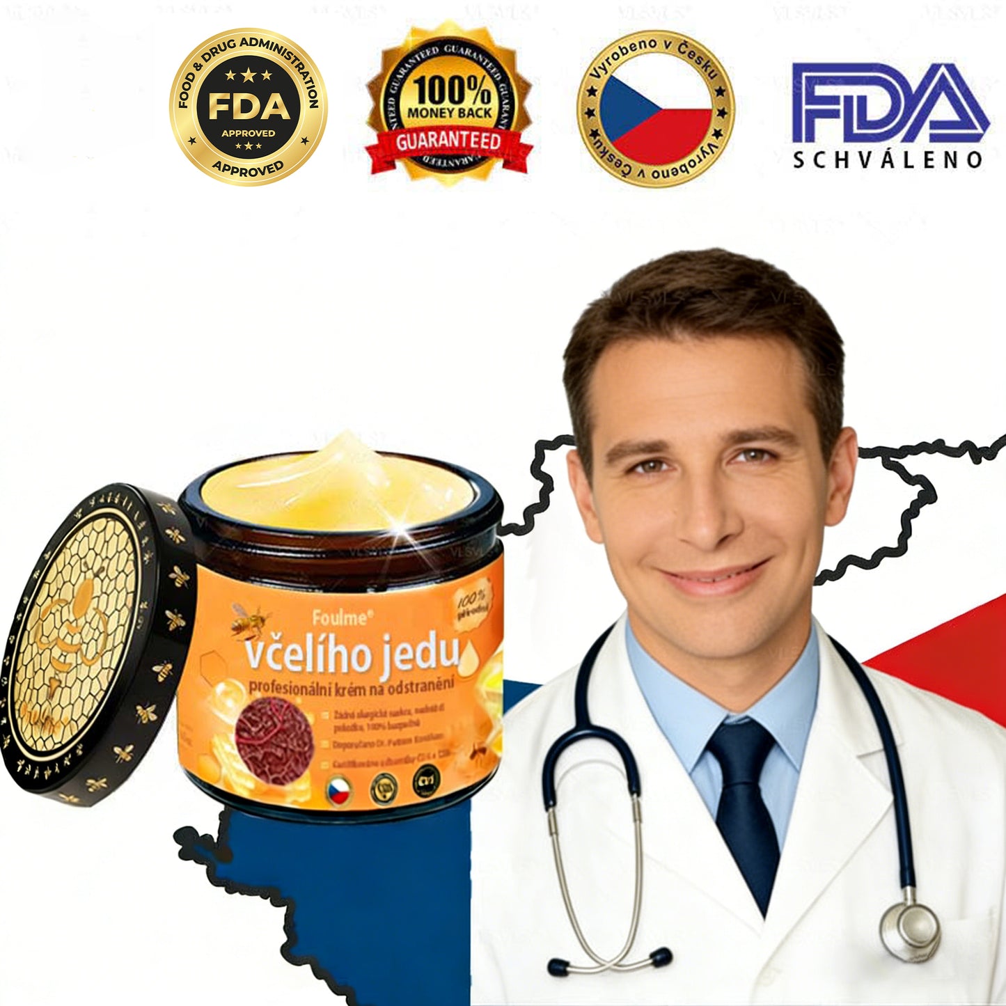 ✅Foulme® Obnovující krém se včelím jedem🐝